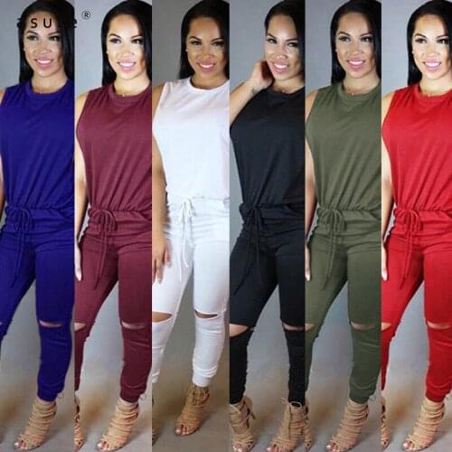 Jumpsuit Women Pants Body Black Overalls Sexy Femme Baddie Clothes One Piece Club Outfits Tracksuit Elegant Catsuit M0570