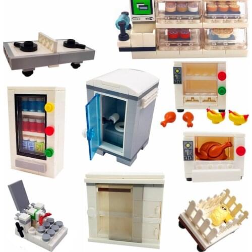 MOC City House Building Blocks Parts Creator Furniture DIY Bricks Compatible Friends Accessories Assemble Toys for Children Gift