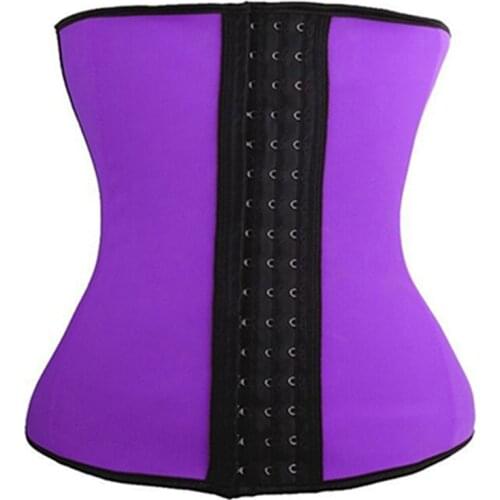 Body Shapers Women Waist Trainer Latex Corset Cincher 9 Steel Boned Girdle Slimming Control Tummy Belt Shapewear Faja Mujer