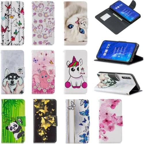 Cute Cat Panda Puppy Butterfly Book Flip Leather Case For Huawei P Smart 2019 Z Honor 8 9 10 Lite 7A 7C 7S 8A 8X 8S 9X 10i Case