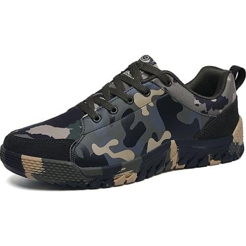 Unisex Spring Sport Tactical Military Men Camouflage Green Sneakers Climbing Shoes Women Mountain Hiking Trainers Male Boots
