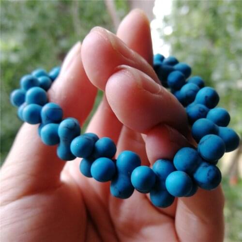 Hot 2020 New Blue Turquoise Bracelet Vintage Jewelry Crystal Bracelets For Women Christmas Party Gift Drop Shipping
