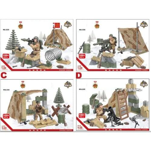 World war 1:35 scale 1941 Moscow campaign Soviet Union guards army action figures mega block ww2 weapon gun bricks toys for gift