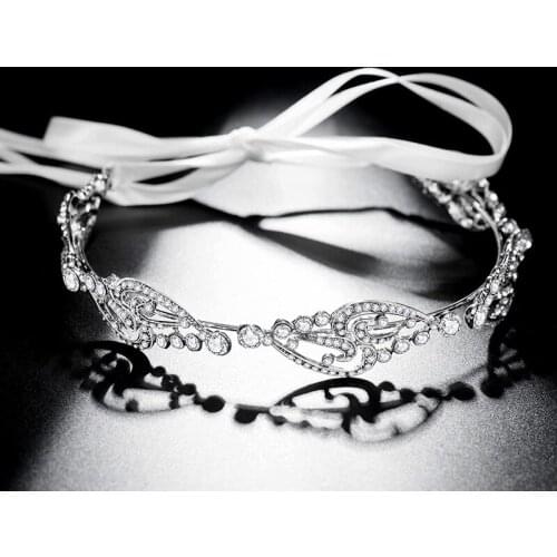 Fashion Bridal Crystal Crown Tiara Women Headband Zircon Hairband Bride Hair Accessories Crown Wedding Christmas Gifts