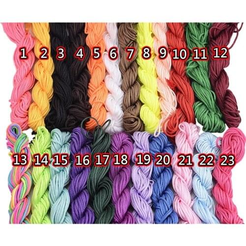 Can Mix colors,1.5mm Diameter Bracelet Multicolor Nylon Cord Chinese Knot Beads Bracelet Ropes