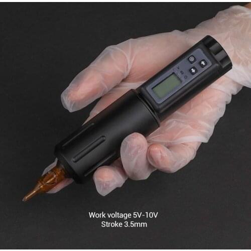 New Wireless Tattoo Pen Battery Rotary Cartridge Tattoo Machine Pen Permanent Makeup Machine Tattoo Rotary Pen with LED Display
