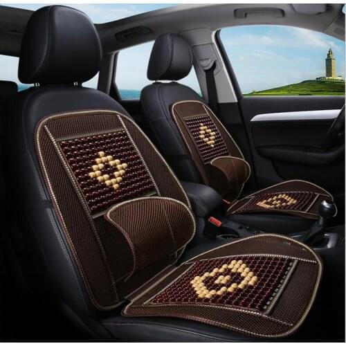 2018 new style wood bead car seat cushion Wooden beads chair art massage cushion car seat cover Car Accessories styling