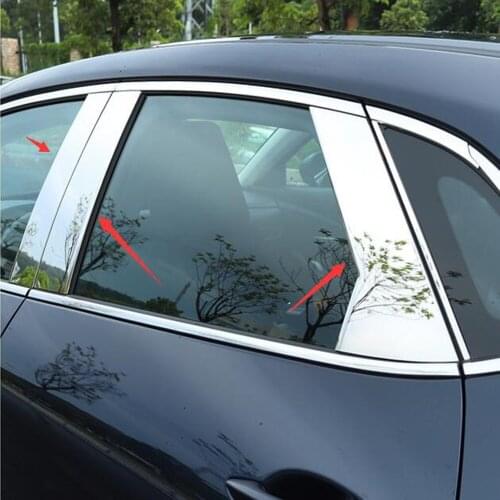 Window Pillar Posts Trim Cover Molding for Mazda CX-30 CX30 2020 2021 Middle BC Column Sticker for MAZDA Strip