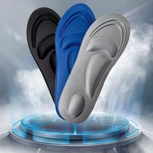 2pcs Sponge Insoles Men Women Pain Relief Soft 4D Memory Foam Orthopedic Insoles Shoes Flat Feet Arch Support Insole Sport Pads