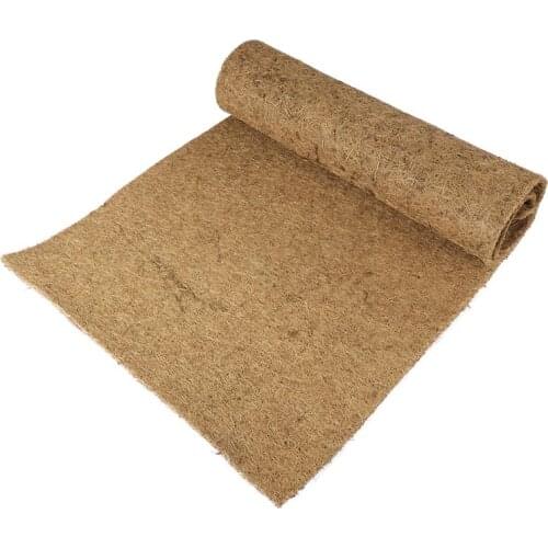 Natural Coconut Fiber Mat Substrate Bricks Terrarium Liner Mat Carpet for Lizards Iguanas Anoles (100x40cm)