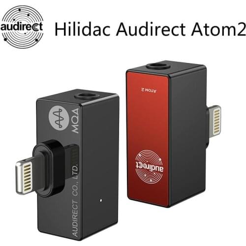 Hilidac Audirect Atom2 MQA HiFi Portable USB DAC/AMP ES9281AC DSD512 32Bit/ 768KHZ Type C/ Lightning Atom 2 Decoder Amplifier