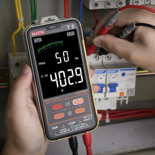 Professional Multimeter Digital Automotive Tester Electric Voltmeter T5 Smart Mini Auto Range 600V AC DC Voltage Current Meter