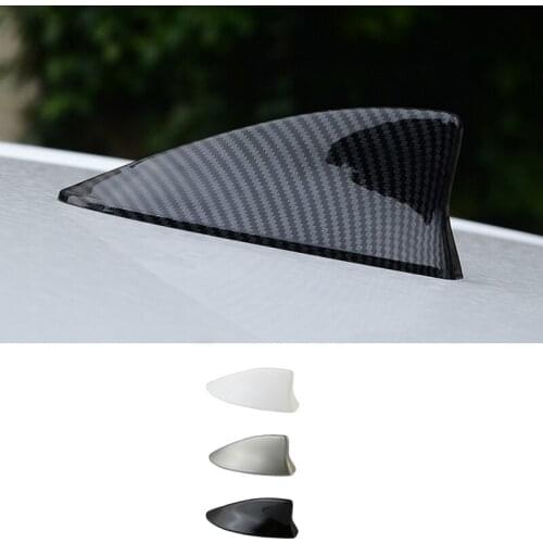 QHCP Car-styling Shark Fin Antenna Decoration ABS Baking Finish Radio Signal Aerial Roof Decorative For Lexus UX200 260H 2019