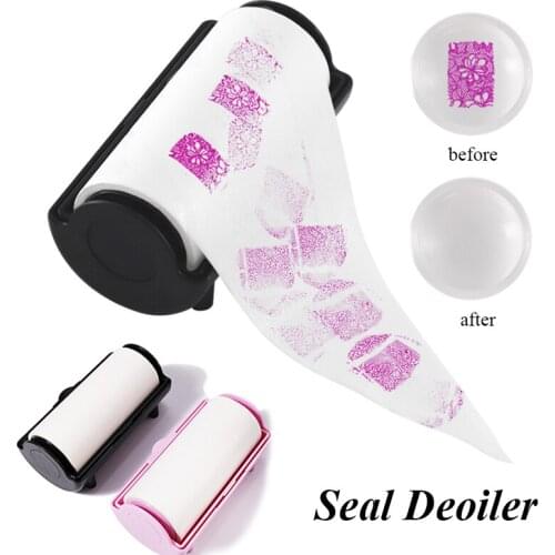 1 set Nail Art Stamp oil cleaner clean stamper stain wipe nail transfer pattern stamping tools Stamper Clean Paper Stain Wipe