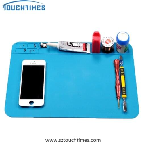 TT-M09 Heat Insulation Working Mat ESD Soldering Station Heat-resistant Phone Maintenance Mat Electrician Insulator Pad Platform