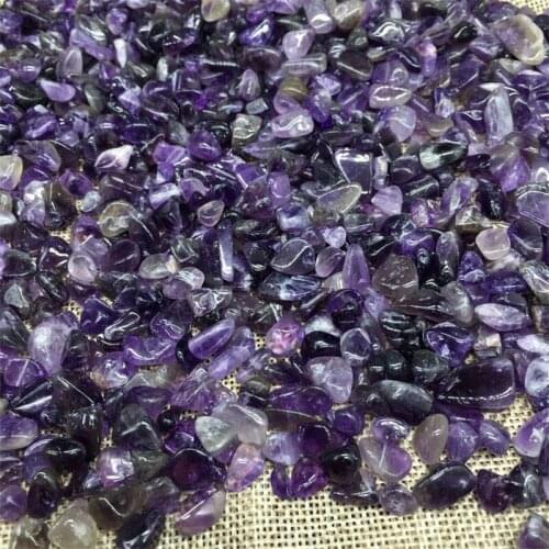 100g Natural Mini Amethyst Point Quartz Crystal Stone Rock Chips Lucky Healing