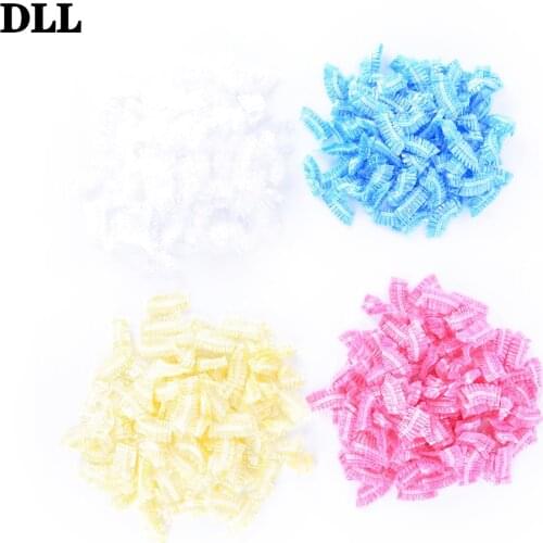 100 Pcs Protect Cap Hairdressing Earmuffs Disposable Salon Clear Ear Cover Ear Protection Hair Color Styling Hair Dye Tool