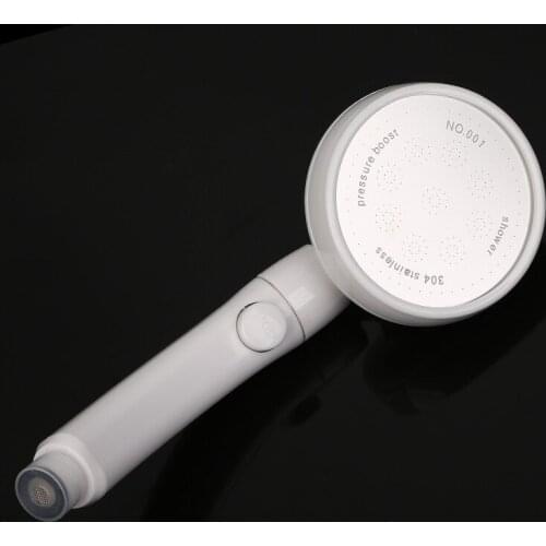 2020 Bath Shower Head 3 Mode 360/60Spin Degree Rotating Adjustable Pressure Stop Button Shower Head Bathroom Water Saver Shower