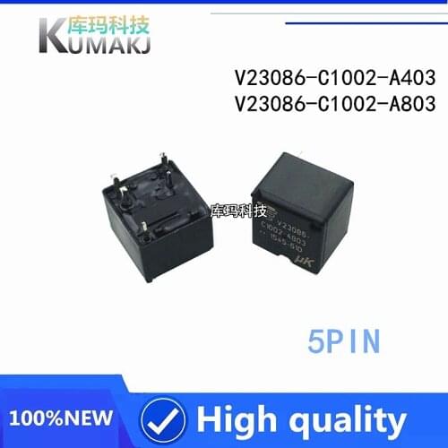 3PCS/lot 100%New Automobile relay V23086-C1002-A403 V23086-C1002-A803 V23086 C1002 A403 A803 5PIN 12VDC