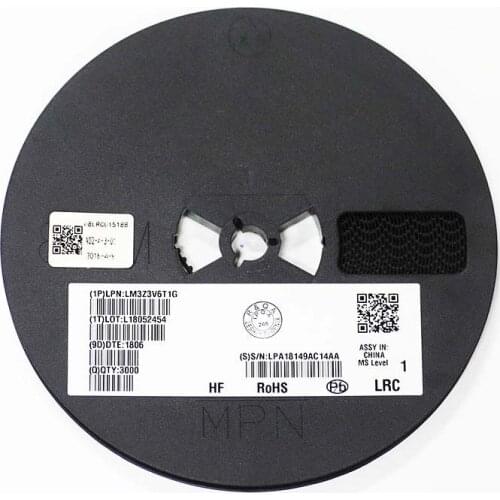 50PCS Zener diode LM3Z3V6T1G 3.6V 0.2W(200mW) SOD-323 LM3Z3V6T1G