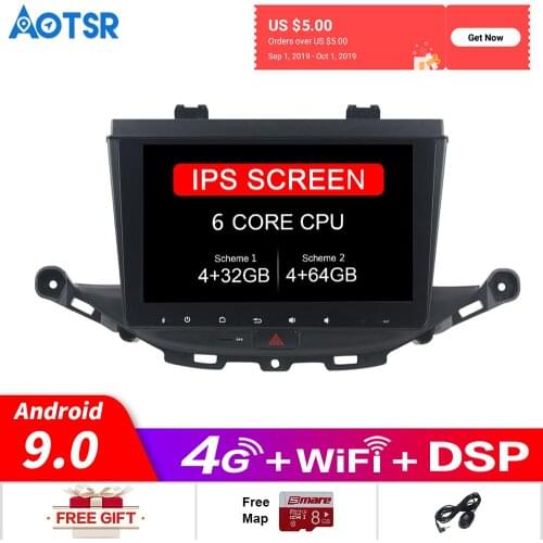 Android 9.0 DSP Car GPS Navigation radio player For Opel ASTRA K 2016 2017 Multimedia Radio Audio Player Headunit No DVD player