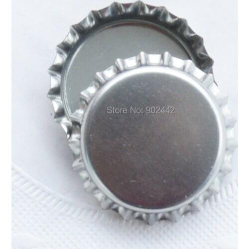 Free Shipping 10000 pcs/lot Shiny Silver Regular Bottle Caps for 1 inch Epoxy Dome Inserts-DIY Jewelry Decorative Usage