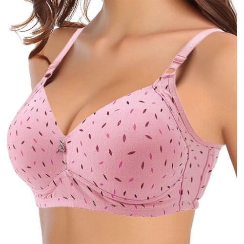 Large Size Gather Together Bras Beauty Breast Brassiere Floral Lace Padded Lingerie Plus Size 46-52 Push Up Bras 2021 New