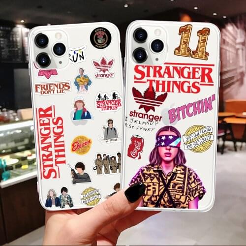 Stranger Things Phone Case for iPhone 11 Pro Max XS 7 Plus 8 6S Plus SE2020 Xs Max XR Cases Clear Soft Silicone Case Cover Funda