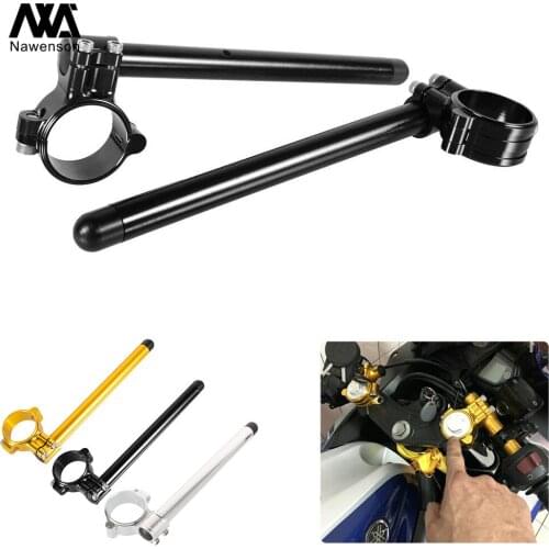 For Honda CR125 1974-1978 NX125 1989-1992 35mm Motorcycle Clip-on Handlebars With 7/8" Tubes For CL450/CB500 72-74 CB750K 72-78