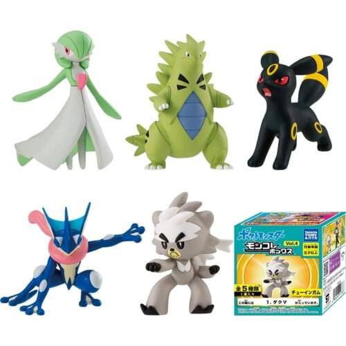 TAKARA TOMY Pokemon Anime Sword Shield Emc Gardevoir Kubfu Tyranitar Greninja Umbreon Action Figure Model Toys MS BOX VOL4