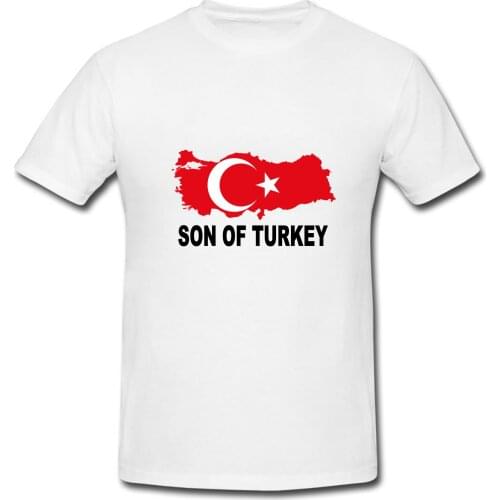 Son Turkey Turkish Turk National Flag Map T-shirt funny Print Design T shirt Hip hop Tops o-neck short sleeve Tee shirt