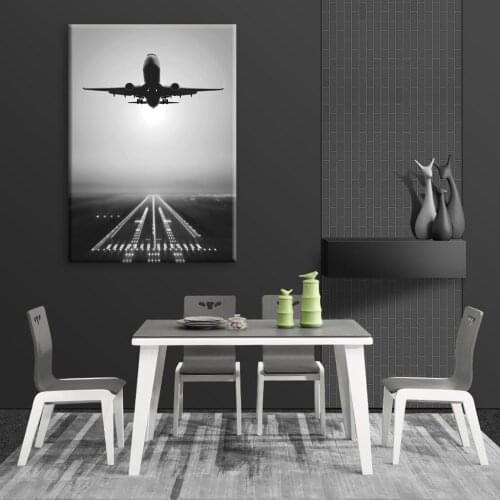 Canvas Nordic Pictures Home Decoration Plane Take Off Paintings Wall Art HD Prints Creative Hotel Poster Modular For Living Room