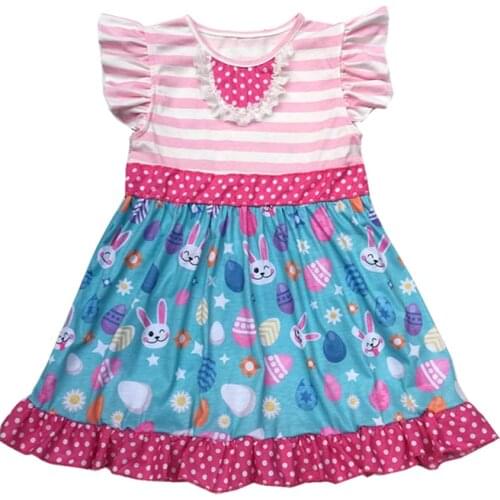 China Supplier Wholesale Summer Kids Clothes Easter day girl dress