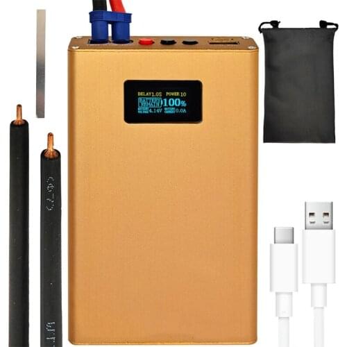 Mini Spot Welding Machine For 18650 Battery Spot Welder 20 Gears Adjustable Spot Welding Machine with Charge-pal OLED Display