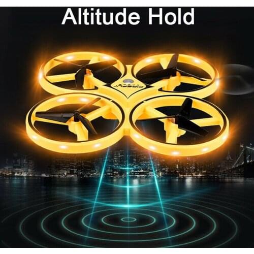 UAV Mini Quadcopter Induction Drone Smart Watch Remote Sensing Gesture Aircraft Ufo Somatosensory Noctilucent Interaction ZF04