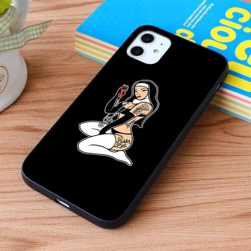 For iPhone Wallpaper Girl sexy Soft TPU border Apple iPhone Case