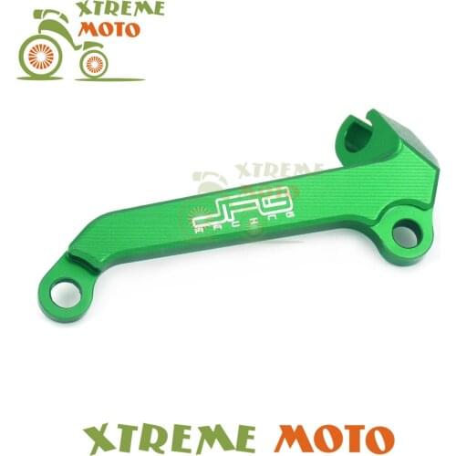 New Green Aluminum Motorcycle Racing Engine Clutch Line Clamp Cable Bracket For Kawasaki KX450F KXF 450 2006-2015