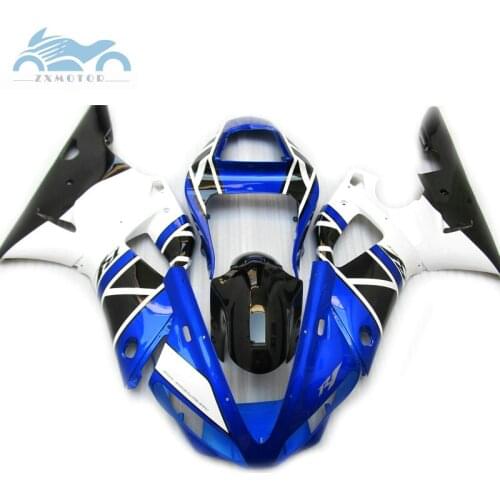 Upgrade your fairings Kit Fit for YAMAHA YZF R1 2000 2001 YZFR1 00 01 ABS plastic sports motorcycle fairing white blue bodywork
