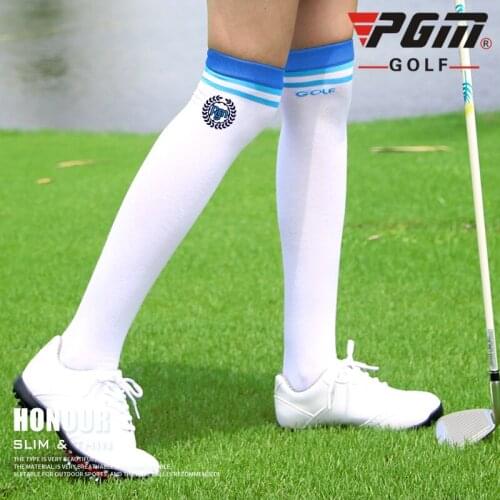 PGM Golf Sports Scoks Women Breathable Tennis Running Soccer Stockings Socks Knee High Golf Stockings for Ladies D0373
