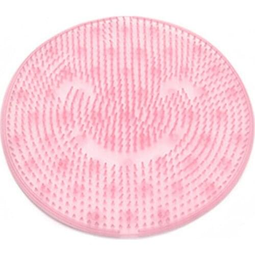 Foot Brush Massager Non Slip Shower Mats Bath Tub Mat with Suction Cups TPR Foot Cleaner Exfoliator Pads 31x31x2.5 cm TK-ing
