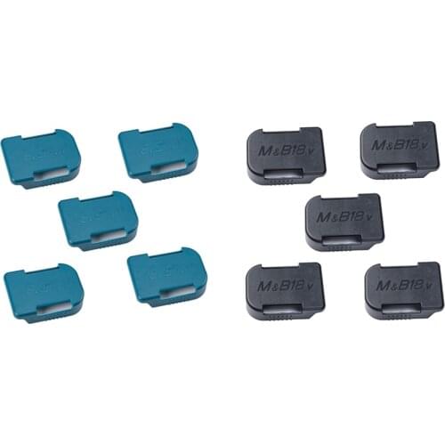 Battery Rack, 5Pcs Battery Wall Mount Storage Shelf Rack, Battery Holder Compatible for Makita/ 18V Battery