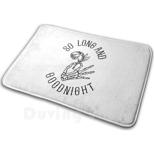 So Long And Goodnight Soft Non-Slip Mat Rug Carpet Cushion My Chemical Romance Helena Music Band