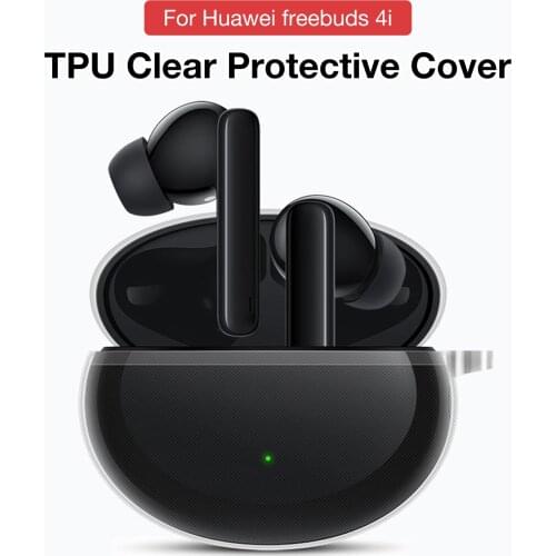 TPU Clear Protective Case Protector Cover for Huawei freebuds 4i Wireless bluetooth headset protective case Headphone accessorie