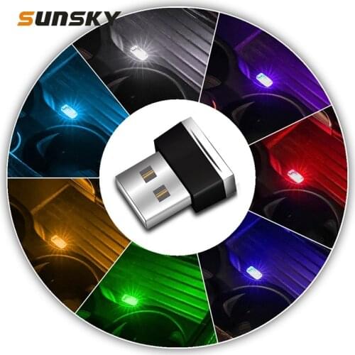 Universal Car USB Flash Light PC Office LED Atmosphere Lights Emergency Lighting Decorative Lamp Automobile Interior Accessories