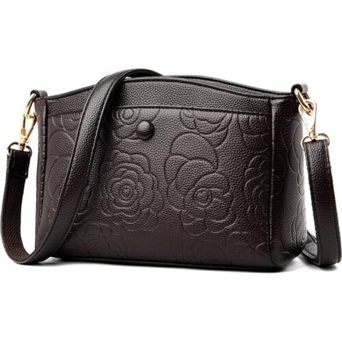 Flower Vintage Female Shoulder Bags For Women New 2021 Designer Luxury Crossbody Purse Trend Leather Simple Messenger Bag Ladies