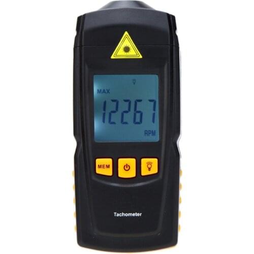 High Quality Portable Digital Laser Tachometer High Accuracy Wide Measuring Range 2.5-99999RPM With LCD Display Meter Tester