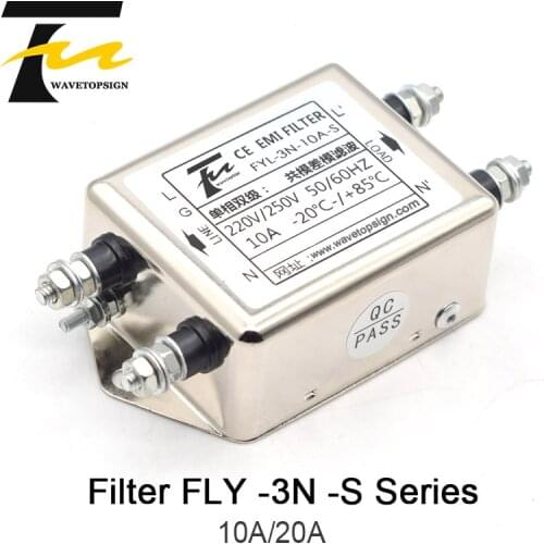 WaveTopSign Screw Type Filter FYL-3N-S Series Current 10A 20A Voltage 250V