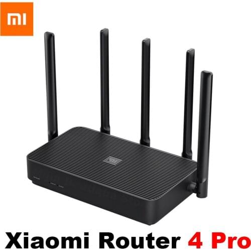 Xiaomi Router 4 Pro Gigabit 2.4G/5.0GHz Dual-Band 1317Mbps 128RAM Wifi Repeater 5 High Gain Antennas Wider IPv6 Wireless Router