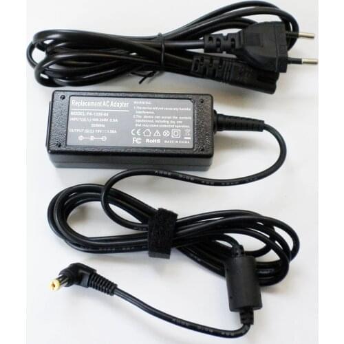 30W AC Adapter Battery Charger For Acer Aspire One 532h d260 nav50 AOD150-1322 AOD150-1860 19V 1.58A Laptop Power Supply Cord