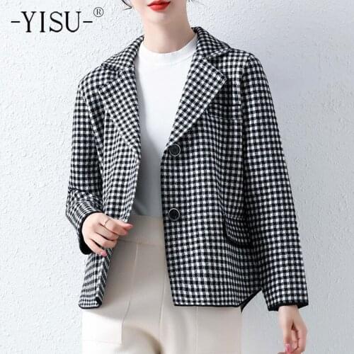 YISU Winter Women Sweater Cardigan Lapel Tops Knitted Cardigan Coat Casual Warm Single breasted Sweater Cardigan Short Jacket